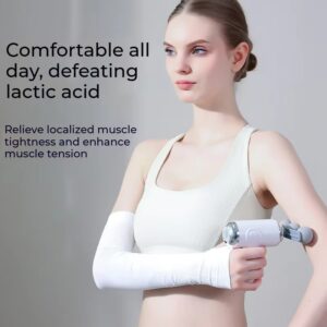 Mini Percussion Massage Gun – HeatedCold Therapy with 9 Massage Heads, 6-Speed Brushless Motor
