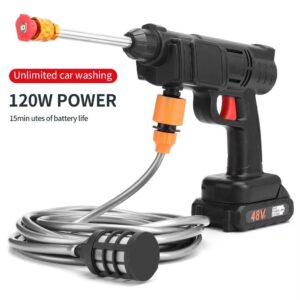 Portable Cordless Car Washer Gun – Wireless Electric High Pressure Water Gun