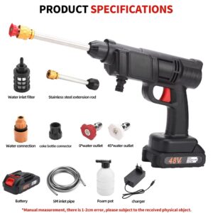 Portable Cordless Car Washer Gun – Wireless Electric High Pressure Water Gun